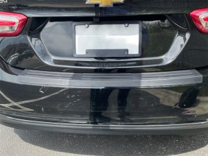 Chevrolet Malibu BumperTopper - Rear - WeatherTech - Black - `19-`24 Chevrolet Malibu BumperTopper - Rear - WeatherTech - Black - `19-`24