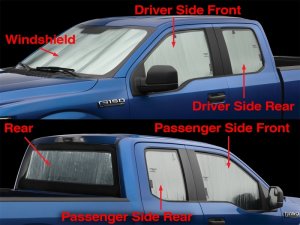 Ford F-150 Window Shade Kit - WeatherTech - TechShade Full Vehicle Kit - `15-`27