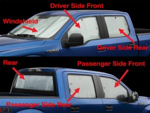 Ford F-150 Window Shade - WeatherTech - Full Vehicle Kit - `15-`27