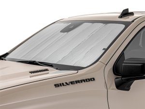 Chevrolet Silverado 1500 Window Shade - Front - WeatherTech - TechShade - Silver/Black - `22-`27