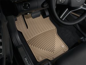Mercedes-Benz ML-Class Rubber Mats - Front - WeatherTech - All-Weather - Tan - `06-`11
