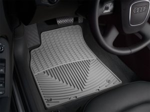Audi A5 Floor Mats - Front - WeatherTech - All-Weather Rubber - Grey - `09-`13 Audi A5 Floor Mats - Front - WeatherTech - All-Weather Rubber - Grey - `09-`13
