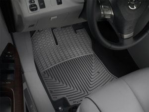 Toyota Venza Floor Mats - Front - WeatherTech - Rubber - Black - `09-`11