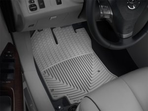 Toyota Venza Rubber Floor Mats - Front - WeatherTech - All-Weather - Grey - `09-`11