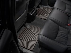 Ford Edge Rubber Floor Mats - Rear - WeatherTech - All-Weather - Cocoa - `07-`13