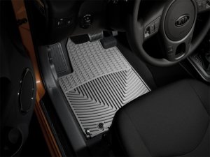 Kia Soul Rubber Mats - Front - WeatherTech - All-Weather - Grey - `10-`13