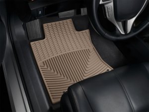 Honda Crosstour Rubber Mats - Front - WeatherTech - Tan - `10-`27