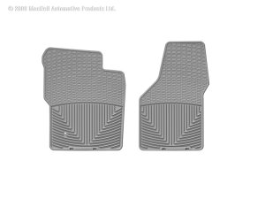 Ford F250 Super Duty Floor Mats - Front - WeatherTech - Rubber - Grey - `99-`07