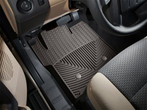 Ford F-350 Rubber Mats - Front - WeatherTech - All-Weather - Cocoa - `11-`16