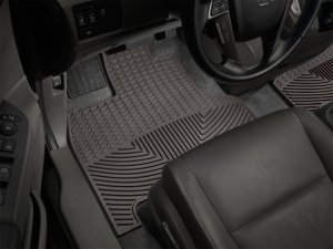 Honda Odyssey Floor Mats - Front - WeatherTech - All-Weather Rubber - Cocoa - `11-`16