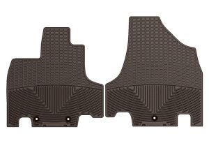 Honda Odyssey Floor Mats - Front - WeatherTech - All-Weather Rubber - Cocoa - `11-`16