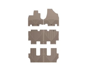 Honda Odyssey Floor Mat Set - Front - WeatherTech - All-Weather - Tan - `11-`27