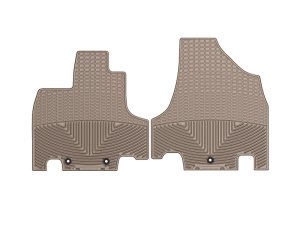 Honda Odyssey Floor Mats - Front (1) - WeatherTech - Rubber - Tan - `11-`27
