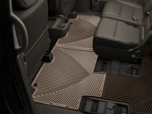 Honda Odyssey Floor Mats - Rear - WeatherTech - All-Weather Rubber - Tan - `11-`27