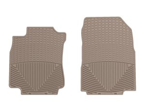 Nissan Versa Rubber Floor Mats - Front - WeatherTech - All-Weather - Tan - `07-`11