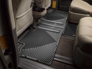 Toyota Sienna Floor Mats - Rear - WeatherTech - All-Weather - Black - `11-`27