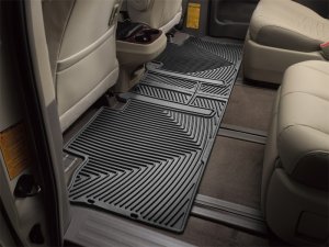 Toyota Sienna Floor Mats - Rear - WeatherTech - All-Weather - Black - `11-`27