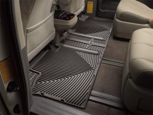 Toyota Sienna Rear Rubber Mats - WeatherTech - All-Weather - Cocoa - `11-`27