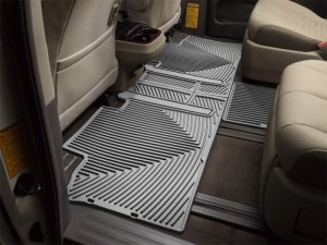 Toyota Sienna Floor Mats - Rear - WeatherTech - Rubber - Grey - `11-`27