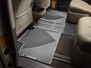 Toyota Sienna Floor Mats - Rear - WeatherTech - Rubber - Grey - `11-`27
