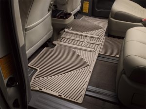 Toyota Sienna Floor Mat Set - Rear - WeatherTech - All-Weather - Tan - `11-`27