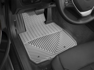 BMW 3 Series Floor Mats - Front - WeatherTech - All-Weather Rubber - Grey - `12-`27