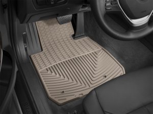 BMW 3 Series Floor Mats - Front - WeatherTech - Rubber - Tan - `12-`27