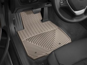 BMW 3 Series Floor Mats - Front - WeatherTech - Rubber - Tan - `12-`27