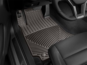 Mercedes-Benz C-Class Floor Mats - Front - WeatherTech - All-Weather - Cocoa - `08-`14