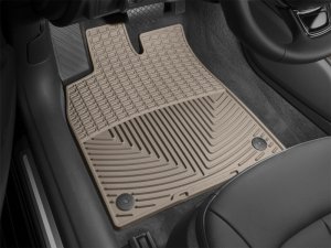 Audi S6 Floor Mats - Front - WeatherTech - Rubber - Tan - `12-`27