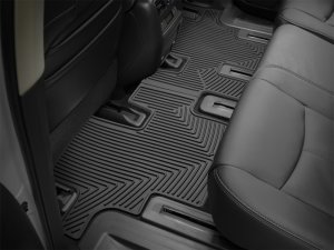 Nissan Pathfinder Rubber Floor Mats - Rear - WeatherTech - All-Weather - Black - `13-`27