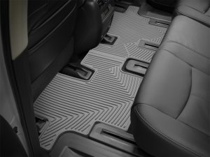 Nissan Pathfinder Rubber Mats - Rear - WeatherTech - All-Weather - Grey - `13-`27