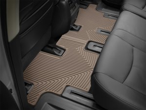Nissan Pathfinder Rubber Mats - Rear - WeatherTech - All-Weather - Tan - `13-`27