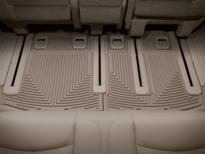 Nissan Pathfinder Floor Mats - Rear - WeatherTech - All-Weather Rubber - Tan - `13-`27