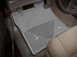 Chevrolet Silverado Rubber Floor Mats - Front - WeatherTech - All-Weather - Grey - `14-`27