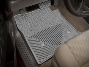 Chevrolet Silverado Rubber Floor Mats - Front - WeatherTech - All-Weather - Grey - `14-`27