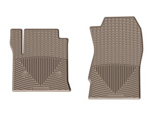 Chevrolet Silverado Floor Mats - Front - WeatherTech - Rubber - Tan - `14-`27