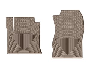 Chevrolet Silverado Floor Mats - Front - WeatherTech - Rubber - Tan - `14-`27