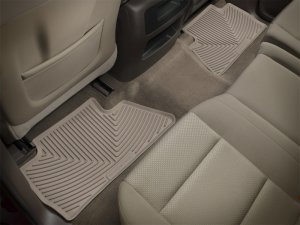Chevrolet Silverado Rear Rubber Mats - WeatherTech - All-Weather - Tan - `14-`27