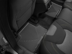 Jeep Cherokee Rubber Mats - Rear - WeatherTech - All-Weather - Black - `14-`27