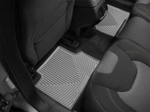 Jeep Cherokee Rubber Mats - Rear - WeatherTech - All-Weather - Grey - `14-`27