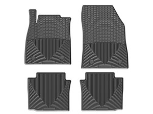 Chevrolet Impala Floor Mats - Front + Rear - WeatherTech - All-Weather Rubber - Black - `14-`27