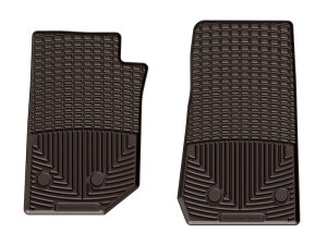 Jeep Wrangler Unlimited Rubber Floor Mats - Front - WeatherTech - All-Weather - Cocoa - `14-`16