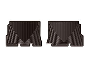 Jeep Wrangler Rubber Mats - Rear - WeatherTech - All-Weather - Cocoa - `14-`16