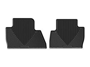 Chevrolet Silverado Rear Rubber Floor Mats - WeatherTech - All-Weather - Black - `15-`27