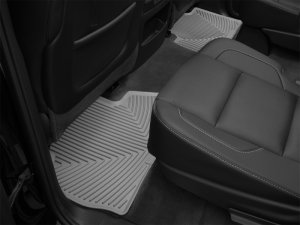 Cadillac Escalade Rubber Mats - Rear - WeatherTech - All-Weather - Grey - `15-`27
