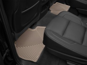 Chevrolet Silverado Rear Rubber Mats - WeatherTech - All-Weather - Tan - `15-`27