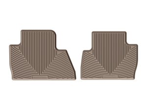 GMC Yukon Rear Rubber Mats - WeatherTech - All-Weather - Tan - `15-`27