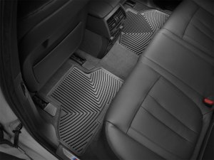 BMW X5 Rubber Floor Mats - Rear - WeatherTech - All-Weather - Black - `14-`27