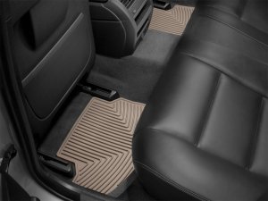 BMW 5 Series Rubber Floor Mats - Rear - WeatherTech - All-Weather - Tan - `14-`16 BMW 5 Series Rubber Floor Mats - Rear - WeatherTech - All-Weather - Tan - `14-`16